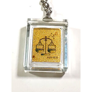 Libra Zodiac Sign 9 - 23 - 10.22 Scales Acrylic Keychain